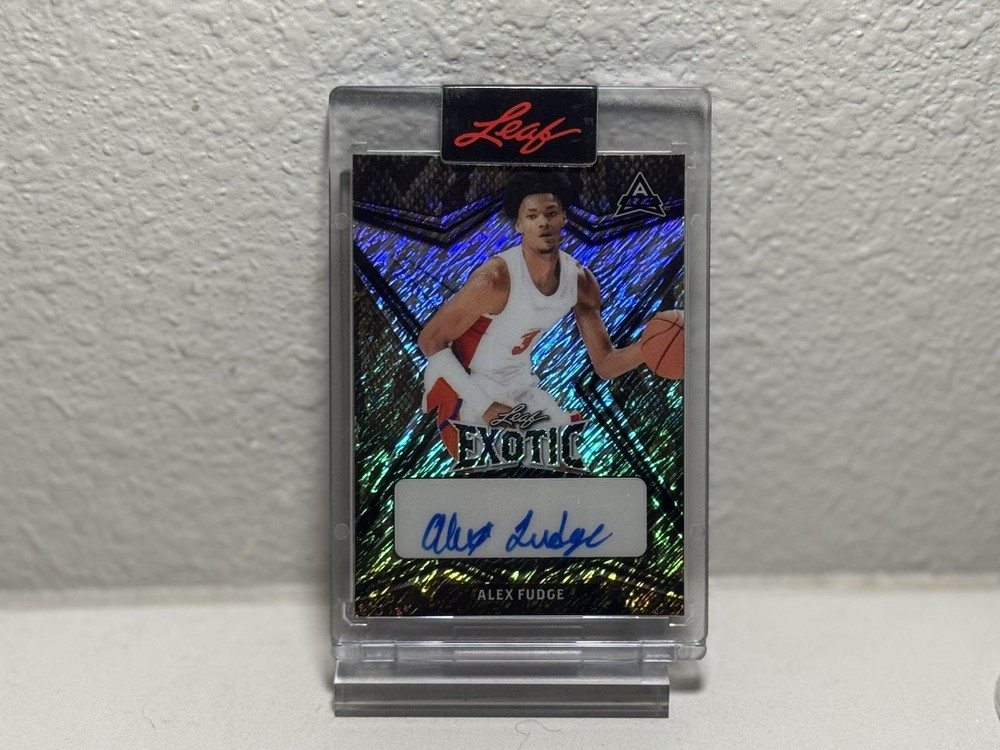Leaf Exotic Alex Fudge Autograph #BA-AF1 3/9 Diagonal Shimmer Snakeskin