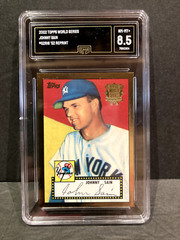 2002 Topps World Series 52 Reprints #52R-16 Johnny Sain New York Yankess GMA 8.5