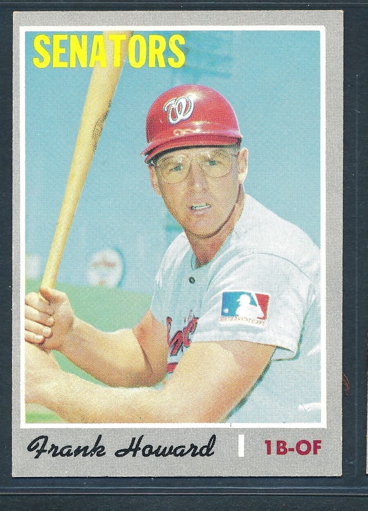 1970 Topps #550 FRANK HOWARD Semi-High #, Washington Senators ~ EX-MT