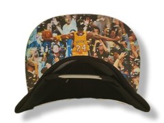 Kobe Bryant Hat Black Mamba snap back cap in black and gray
