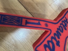 Atlanta Braves #1 Foam Tomahawk Vintage Team Souvenir Fan Merchandise NM