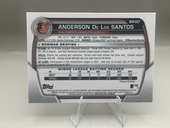 2023 Anderson De Los Santos Bowman Chrome 1st Rookie BCP-207 Shimmer RC Orioles