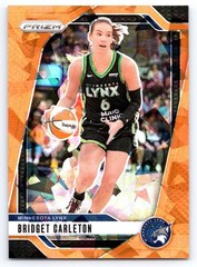 2024 Panini Prizm WNBA #138 Bridget Carleton Ice Orange Prizms
