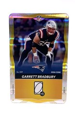 Garrett Bradbury #009 Patriots 2026 NFL Uno Elite Core Foil Yellow