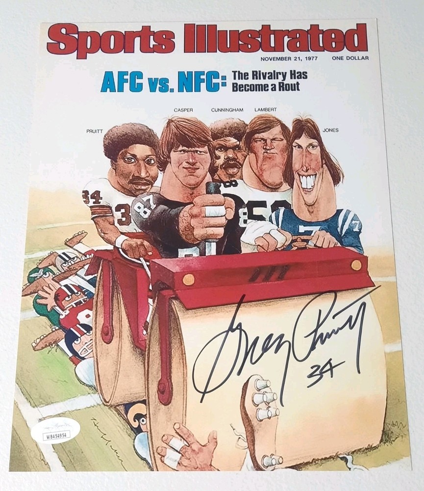 Greg Pruitt SI Cover Auto Autograph 8×10 Photo Hand Signed With JSA COA Browns