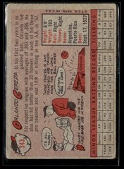 1958 Topps #343 Orlando Cepeda San Francisco Giants #LOW GRADE