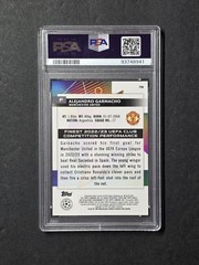 Alejandro Garnacho Rose Gold Mini Diamond /50 PSA 9 Mint 23/24 Topps Finest UCC