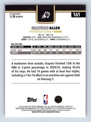 2025-26 Topps #161 Grayson Allen Blackout Phoenix Suns