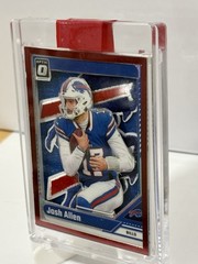 Josh Allen Custom novelty art Handmade Buffalo Bills Patch CARD