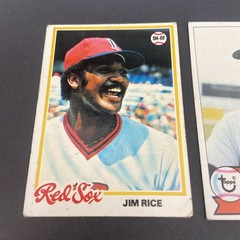 Jim Rice – Lot of 2 Cards – 1978 & 1979 Topps – Boston Red Sox #670 & #400