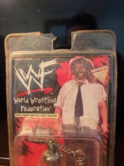 WWF Rare 1998 MANKIND Keychain Die Cast Metal By Placo Toys WWE Mick Foley