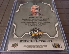 2021 Upper Deck AEW Spectrum Full Gear Darby Allin #FG-4 Rookie RC