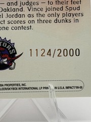 1999-00 Skybox Impact – 2000 Slam Dunk Champion Vince Carter /2000