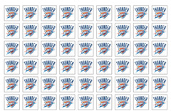 54 NBA Team Logo Stickers – Multiple Media Options (Matte/Gloss) – 0.75&Prime; Square