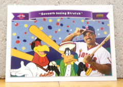 LOONEY TUNES BASEBALL TRADING CARD FOGHORN LEGHORN DAFFY DUCK & REGGIE JACKSON