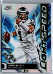 2025 Topps Chrome Cosmic #LS-9 Jalen Hurts Light Speed