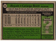 1979 Topps – George Brett #330 EXNM
