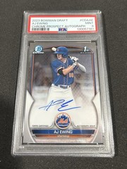 2023 Bowman Draft AJ Ewing Chrome Auto Autograph 1st Prospect #CDA-AE Mets PSA 9