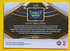 2024 Panini Select WNBA – Snapshots Jacy Sheldon #25 (RC)