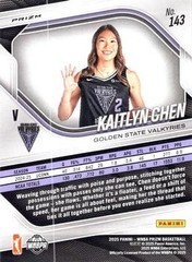 2025 Panini Prizm WNBA #143 Kaitlyn Chen Orange Ice Prizms