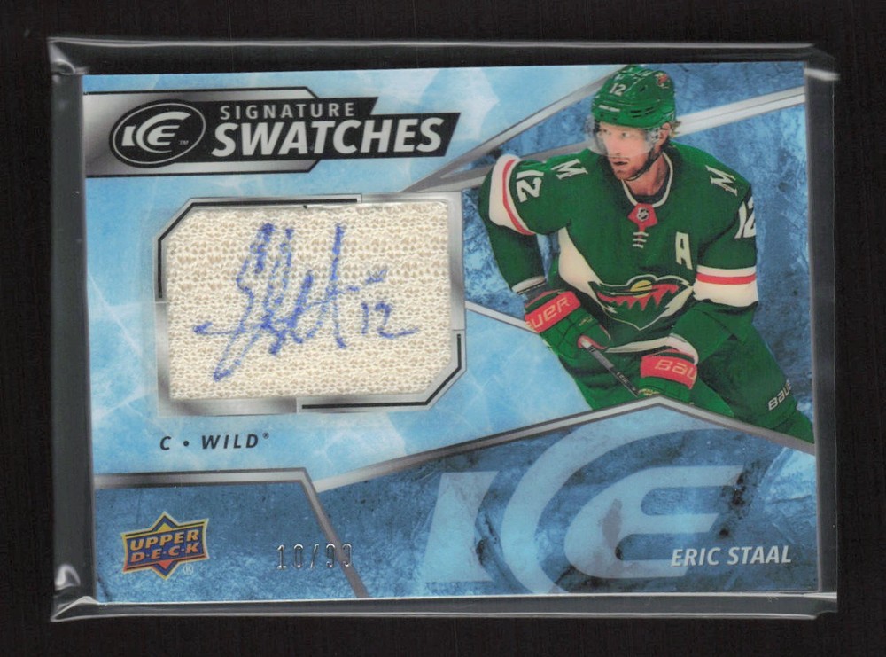 2019-20 Upper Deck Ice #SW-ES Eric Staal Signature Swatches #/99