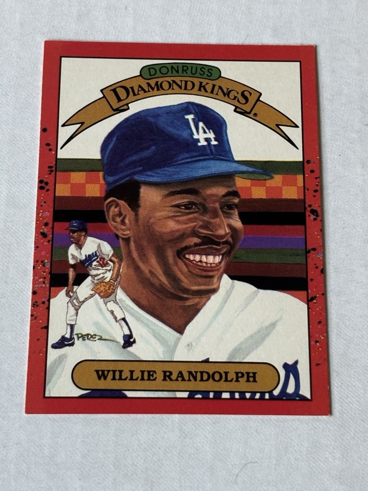 1990 Donruss – Diamond Kings Willie Randolph #19 RARE ERROR Card