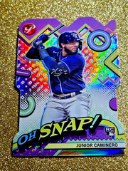 2024 Topps Pristine Rookie Refractor Junior Caminero OH SNAP RC #OH-11 MINT 💥💥