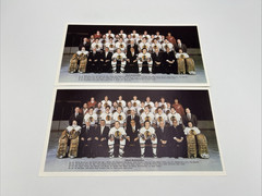 1982-83 Chicago Blackhawks Team Photo Lot of 10 10 3/8&Prime; x 5 1/2&Prime;