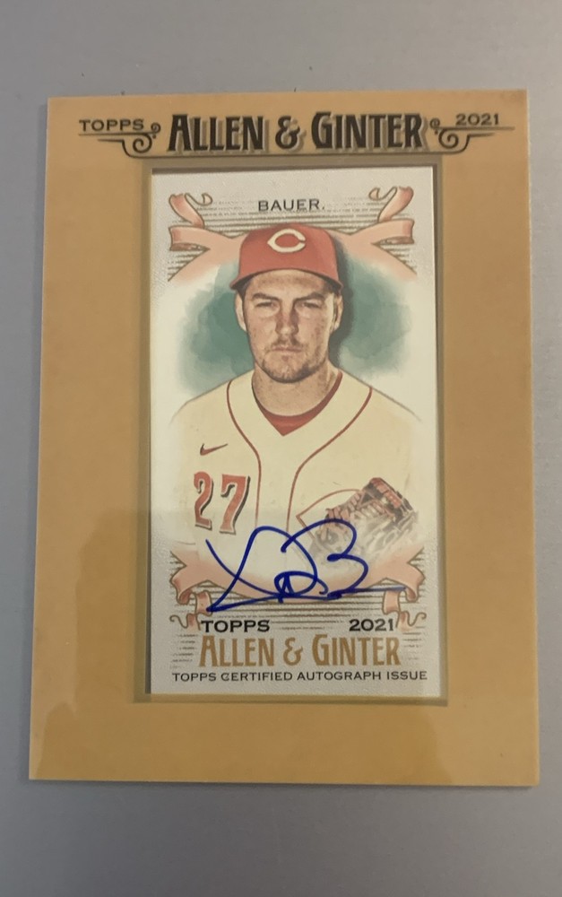 🔥 Auto 2021 Topps Allen & Ginter&rsquo;s – Framed Mini Autographs Trevor Bauer Reds