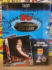 1991-92 Topps Stadium Club Hockey Unopened Box 36 Sealed Packs Gretzky BBCE