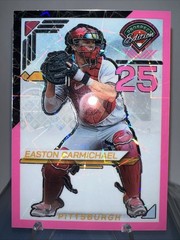 2025 Panini Prospect Easton Carmichael /79 Pink Lazers Prizm #159 RC Pirates