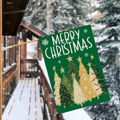 AVOIN colorlife Merry Christmas House Flag 28×40 Size-28 x 40&Prime;, Green
