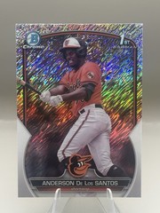 2023 Anderson De Los Santos Bowman Chrome 1st Rookie BCP-207 Shimmer RC Orioles