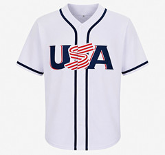 Aaron Judge #99 USA Baseball Jersey Unisex Adult Size L White Navy Red