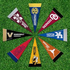 NCAA SEC Complete 4&Prime; X 9&Prime; Felt Mini Pennant League Set (Includes ALL Teams)