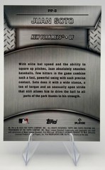2025 Topps Pristine Juan Soto Plated & Polished Blue /75 #PP-8 Mets Color Match
