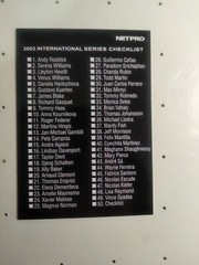 2003 NETPRO Tennis Complete Set FEDERER NADAL VENUS & SERENA WILLIAMS Rookie