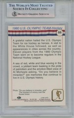 1991 Impel US Olympic #66 1980 U.S. Olympic Hockey Team Mike Eruzione signed BAS