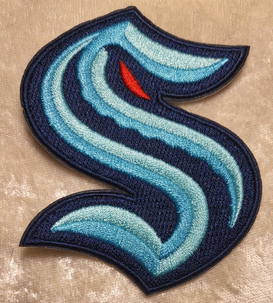 Seattle Kraken NHL Logo 3.5&Prime; Iron/Sew On Embroidered Patch ~ Free Tracking!
