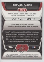 2012 Bowman Platinum Prospects Gold Refractor 3/50 Trevor Bauer Rookie RC 1k3