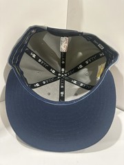 Indiana Pacers New Era 9FIFTY Snapback Hat Gray Navy NBA Flat Brim