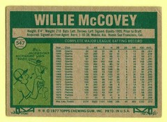 1977 Topps #547 Willie McCovey EX **FREE** Shipping