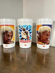 1996 McDonald’s Dennis Rodman Vintage Promo Collectible cups- New set of three.