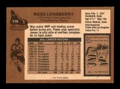 1975 O-Pee-Chee NHL #110 Ross Lonsberry EX/EX+ X3540807