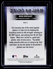 2022 Topps #SMLB-27 Kris Bryant Stars of MLB BS84