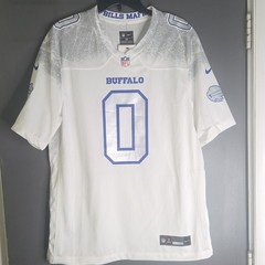 Nike NFL On Field Buffalo Bills Coleman #0 Jersey White Gray Blue Size M