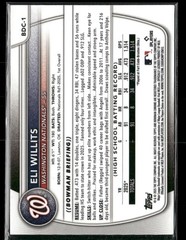 2025 Bowman Draft – Chrome Eli Willits #BDC-1 (RC)