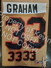 Chicago Blackhawks Lettering Custom ANY YR Name Number UNSEWN kit for Jersey