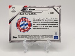 2021-22 Topps Chrome Women’s UEFA Lea Schuller #41 Gold /50 Rookie Card Germany