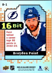 2023-24 Upper Deck Allure #B-1 Brayden Point 16 Bit
